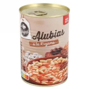 Alubias a la Riojana Original Carrefour sin Gluten 420 G.