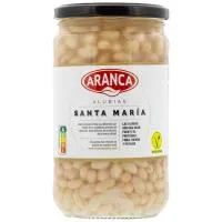 Alubias de Santa Maria Cocidas Aranca, Frasco 580 G