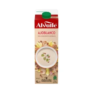 Alvalle Gazpacho de Almendras (ajoblanco), Elaborado con Ingredientes 100% Naturales Alvalle 1 L. 1000 ML
