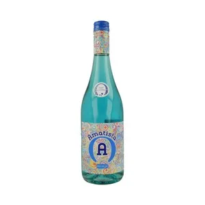 Amatista Blue Fizzy Cocktel Aromatizado de Color Azul y Baja Graduación Botella de 75 Cl. 750 UD