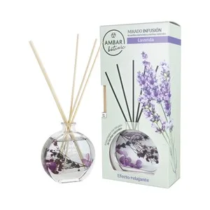 Ambar Botanic Ambientador Perfumador de Varillas (mikado), con Efecto Relajante y Aroma a Lavanda 75 Ml.