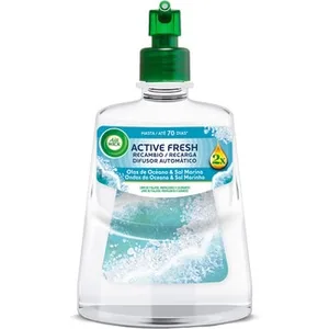 Ambientador Automático Difusor Active Fresh Olas de Océano & Sal Marina con Aceites Esenciales Recambio AIR Wick 1 Unidad