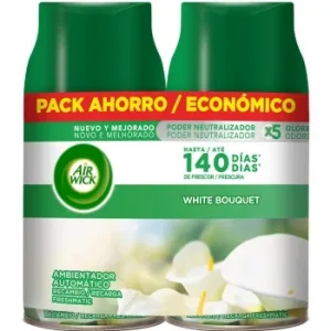Ambientador Automático Freshmatic Fragancia White Bouquet Recambio Air Wick 2 Ud.