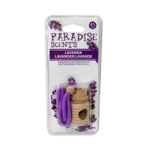 Ambientador de Coche con Perfumador de Madera para Colgar con Olor a Lavanda Paradise Scents.
