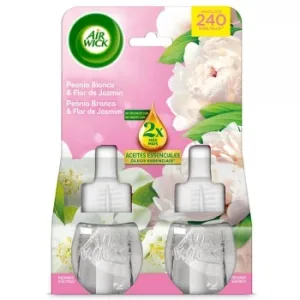 Ambientador Eléctrico Fragancia White Bouquet Essential Oils Recambio Air Wick 2 Ud.
