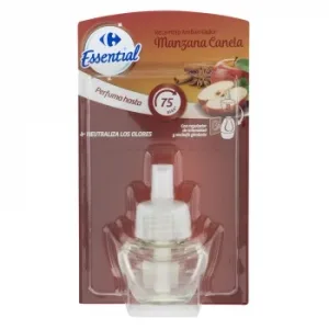 Ambientador Eléctrico Manzana Canela Essential Recambio Carrefour 1 Ud.