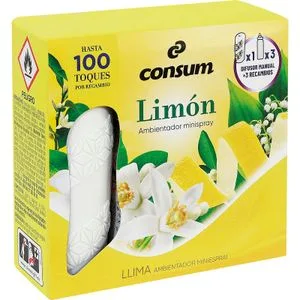 Ambientador Mini Spray Limón Aparato Más Reca 1 u