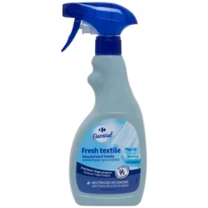 Ambientador para Tejidos Frescor Ropa Limpia Essential Carrefour 500 Ml.