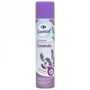 Ambientador Spray Lavanda Essential Carrefour 300 Ml.