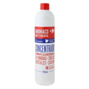 Amoniaco Muy Fuerte con Detergente Carrefour 750 Ml.