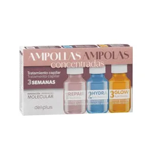 Ampollas Capilares Concentradas Deliplus Tratamiento de Reparación Molecular 0.06 L