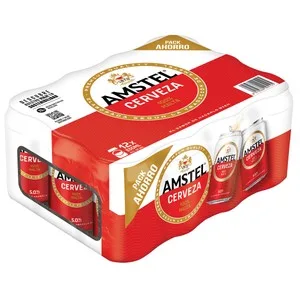 Amstel 100 % Malta Cervezas Pack 12 Uds, de 33 Cl. 3960 ML