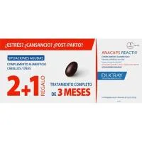 Anacaps Reactive Trio Tratamiento 3 Meses Ducray, Caja 90 Unid.