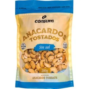Anacardo Tostado sin Sal 200 Gr