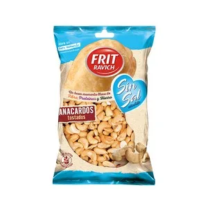 Frit Ravich Anacardos Tostados sin Sal Añadida 110 Gr.