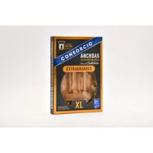 Anchoas del Cantábrico en Aceite de Oliva Extragandres Consorcio 50 G.