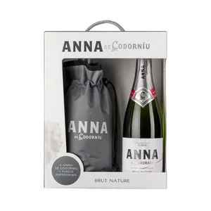 Anna de Codorniu Estuche con 2 Botellas de Cava Brut Nature + Funda Enfriadora.
