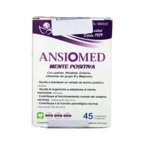 Ansiomed Mente Positiva Complemento Alimenticio para un Estado de Ánimo Positivo 45 Comprimidos. 45 UD