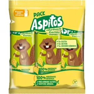 Aperitivo de Maíz Horneado Aspitos sin Gluten y sin Lactosa Pack de 6 Unidades de 6 G.