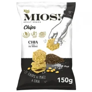 Aperitivo de Maíz y Chía con Sal Marina Risi Mios! sin Gluten 150 G.