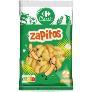 Aperitivo de Maíz Zapitos Carrefour Kids sin Gluten 80 G.