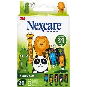 Apósitos Suaves Muy Transpirables para Niños con Dibujos de Animales Nexcare