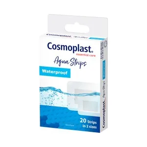 Cosmoplast Aqua Strips Apósitos Impermeables y Transpirables de 2 Tamaños Diferentes 20 Uds.