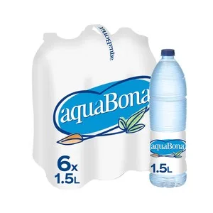 Aquabona Agua Natural Mineral Botella Pack de 6 Uds X 1.5 L 9000 ML