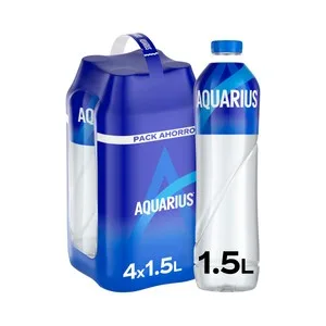 Aquarius Bebida Isotónica con Sabor a Limón Pack de Botella 4 Unds X 1.5l 6000 ML