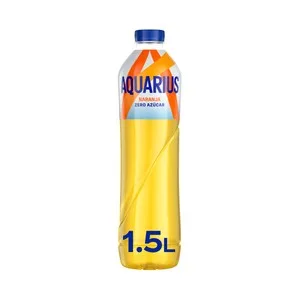 Aquarius Zero Bebida Isotónica sin Azúcar con Sabor a Naranja Botella de 1.5 L. 1500 ML