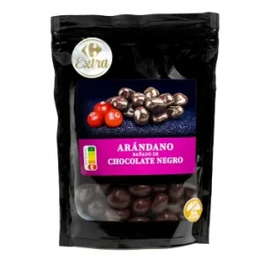 Arándanos Bañados en Chocolate Negro Carrefour Extra sin Gluten Doy Pack 150 G.
