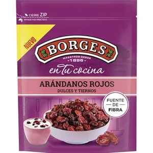 Arándanos Rojos Deshidratados Dulces y Tiernos Borges
