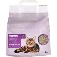 Arena Absorbente para Gatos Eroski, Saco 5 Kg