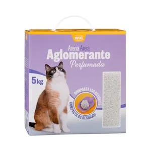Arena para Gato Aglomerante Nuske Perfumada 5 KG