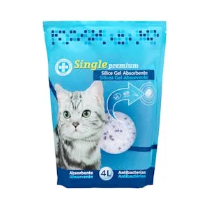 Arena para Gato de Perlas Sílice Single 4 L