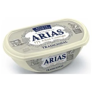 Arias Tarrina de Mantequilla Tradicional sin Sal Arias 235 G. 250 G