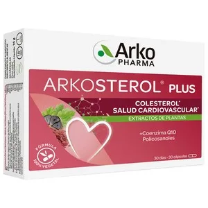 Arkopharma Arkosterol Plus Complemento Alimenticio que Ayuda a la Salud Cardiovascular y a Reducir el Colesterol 30 Uds.
