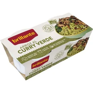 Arroz al Curry Verde Pack 2  Brillante 125 G