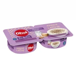 Arroz con Leche Dhul sin Gluten sin Lactosa Pack de 2 Unidades de 130 G.