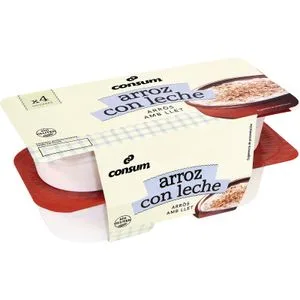 Arroz con Leche Pack de 4 Unidades 4 X 125 Gr