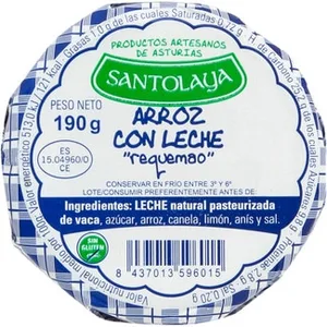Arroz con Leche sin Gluten  Santolaya 190 G