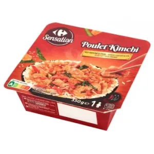 Arroz con Pollo con Salsa Kimchi Carrefour Sensation 350 G.