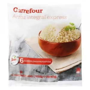 Arroz Integral Carrefour Pack de 6 Unidades de 167 G.