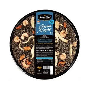 Royal Chef Arroz Negro sin Gluten, Calentar y Listo 1 Kg. 1000 G