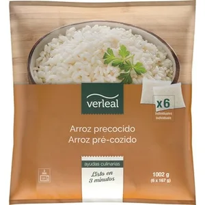 Arroz Precocido 6 Raciones Individuales Verleal