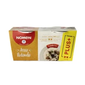 Arroz Redondo para Microondas Nomen sin Gluten Pack de 2 Unidades de 200 G.