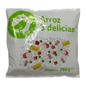 Producto Económico Alcampo Arroz Tres Delicias (con Tortilla) 750 G.