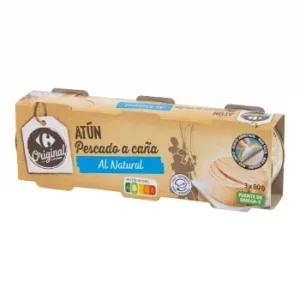 Atún al Natural Carrefour Pack de 3 Latas de 52 G.