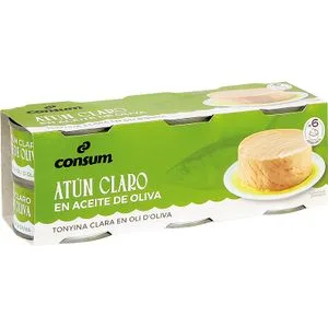 Atún Claro  Aceite Oliva Pack de 6 6 X 52 Gr