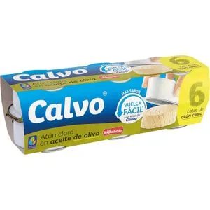 Atún Claro Aceite Oliva Pack de 6 6 X 52 Gr